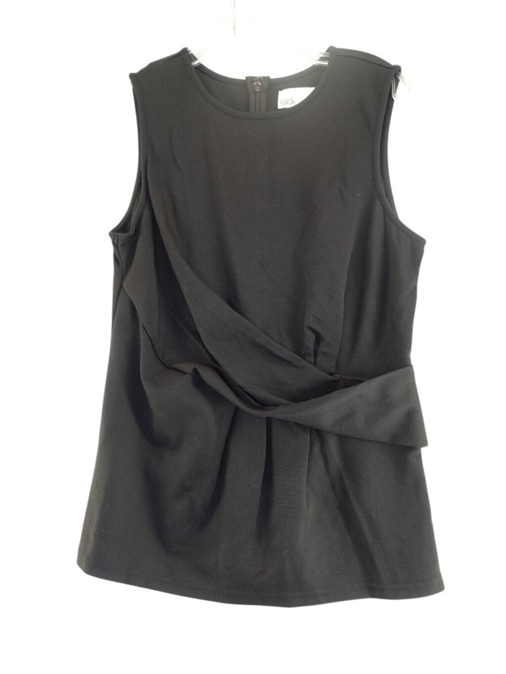 Nordstrom Rack Twist Front Sleeveless Blouse in Black size M NWT Women's Top